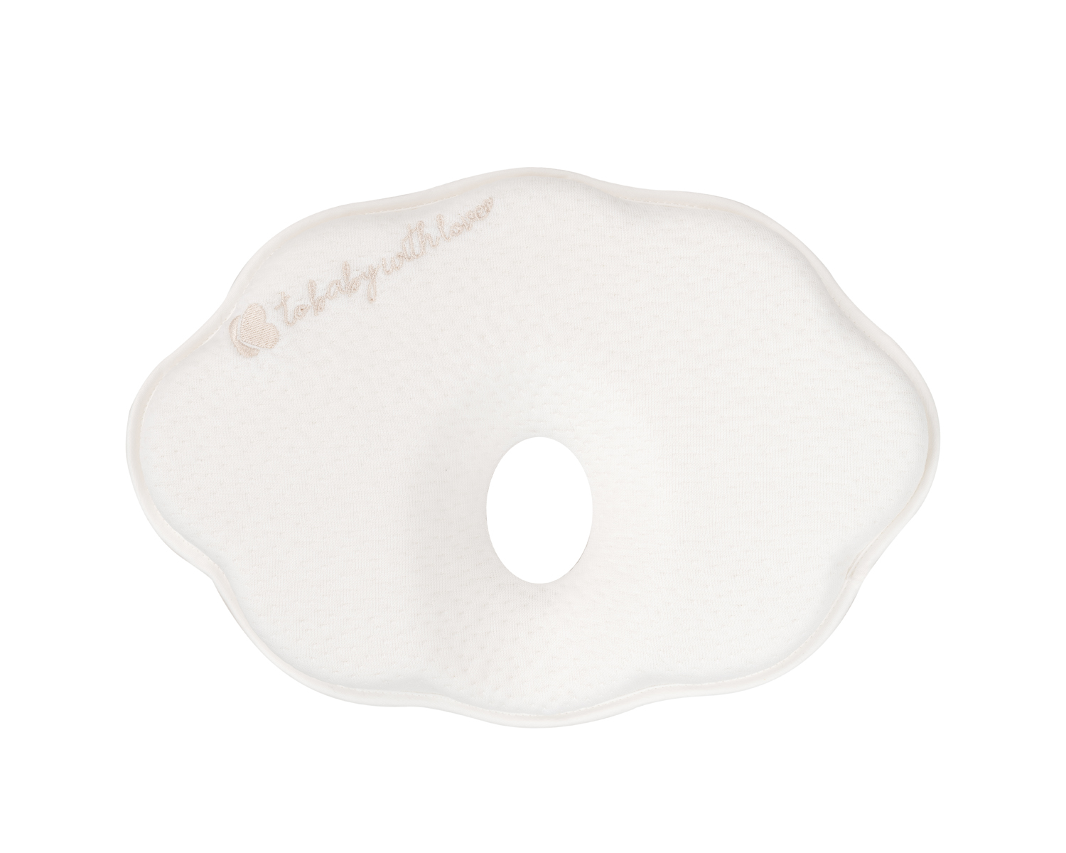 Almohada ergonómica de espuma viscoelástica Cloud Airknit Blanco