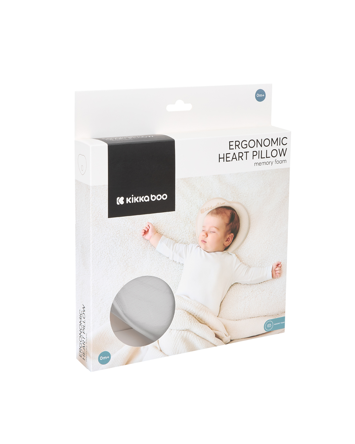 Almohada ergonómica de espuma viscoelástica Heart Airknit Gris