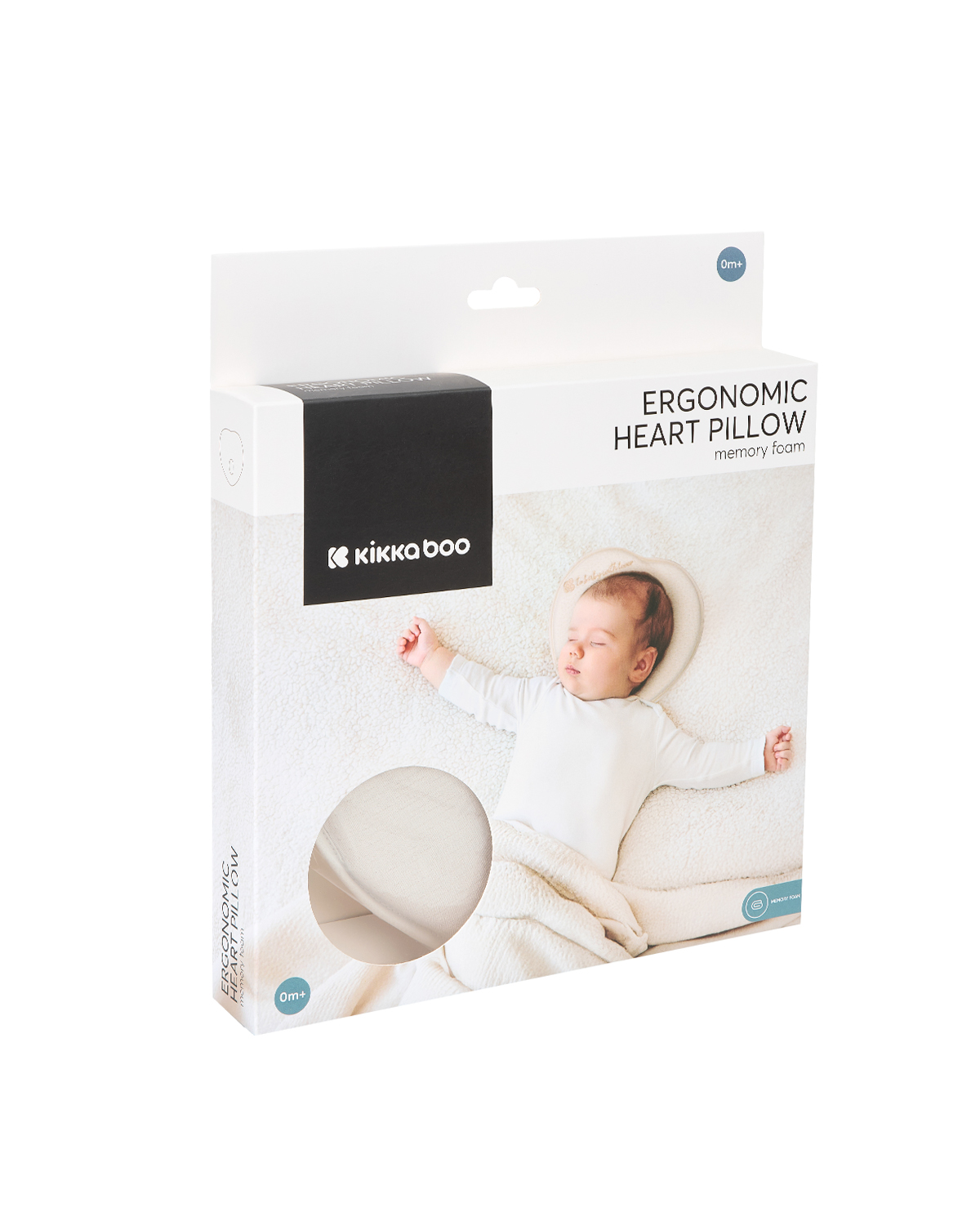 Almohada ergonómica de espuma viscoelástica Heart Airknit Blanco
