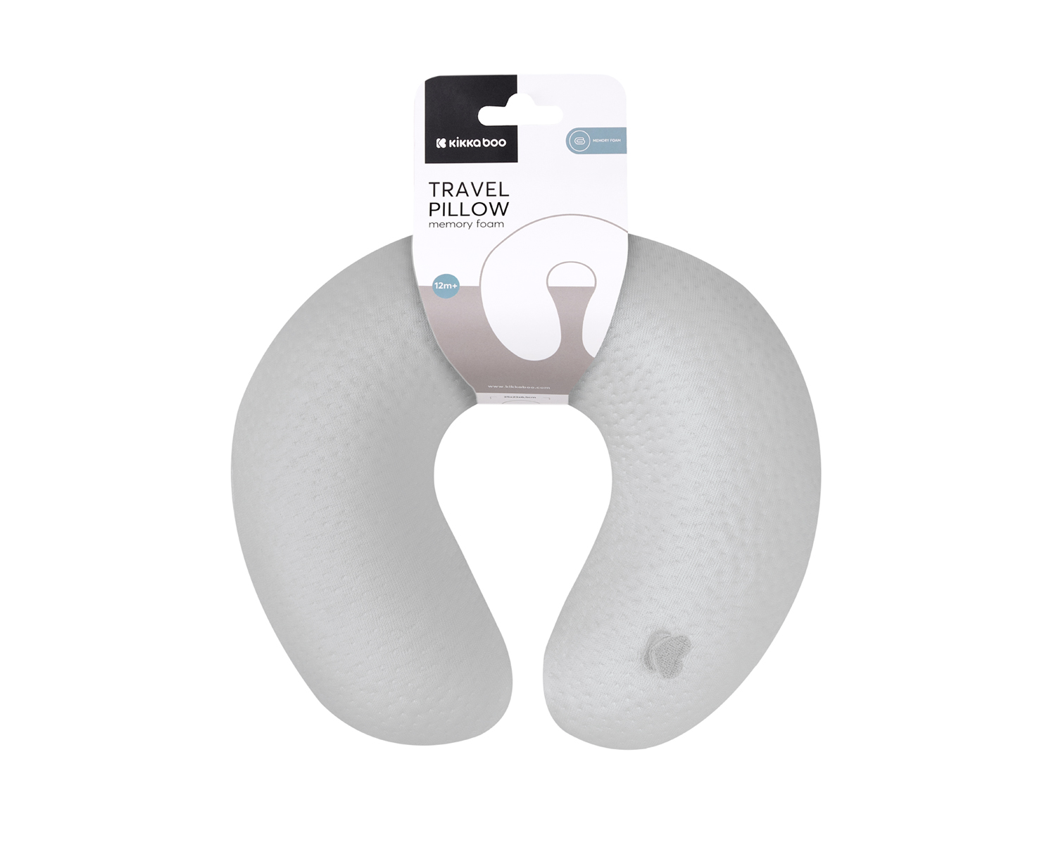 Almohada de viaje de espuma viscoelástica Airknit Gris