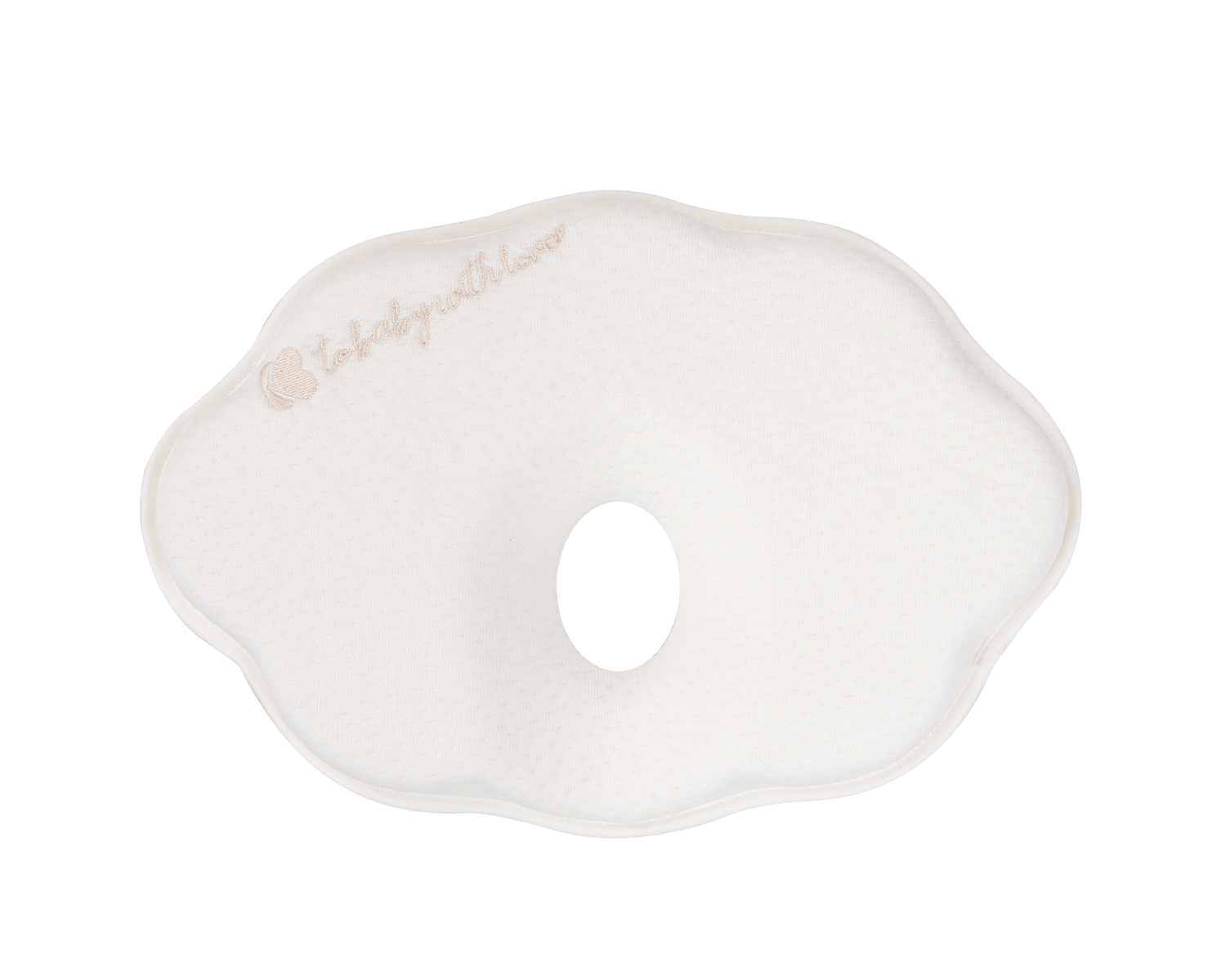 Almohada ergonómica de espuma viscoelástica Cloud Airknit Blanco