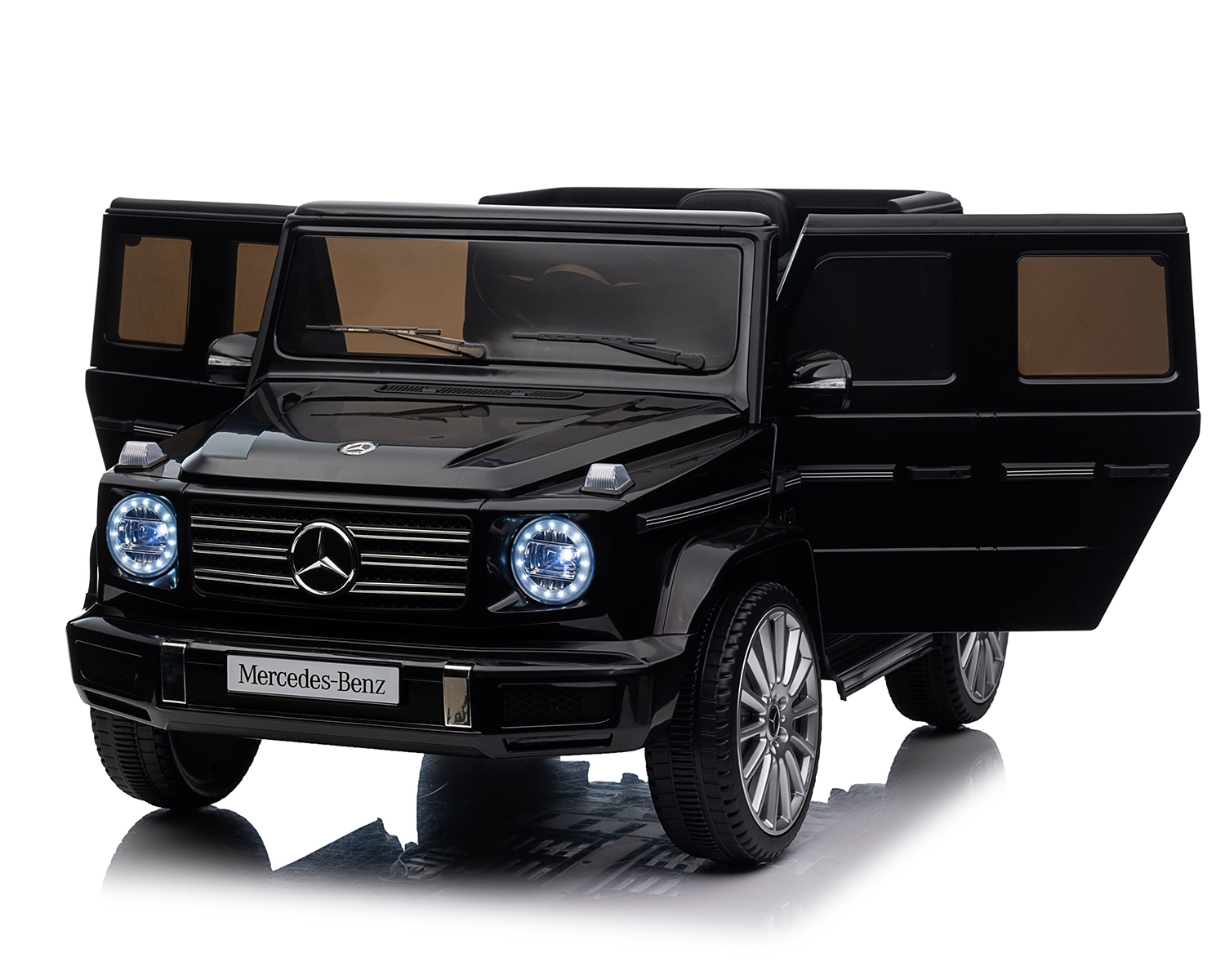 Акумулаторна кола Licensed Mercedes Benz G500 Black + батерия 12V10AH — снимка 6