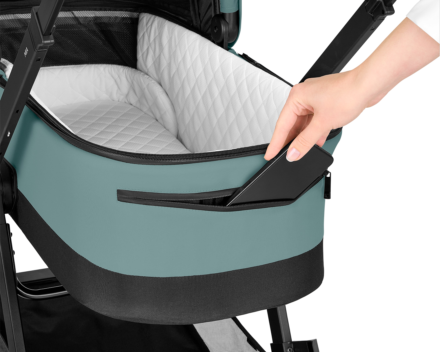 Carrito de bebé 3en1 con capazo Mia Menta 2026