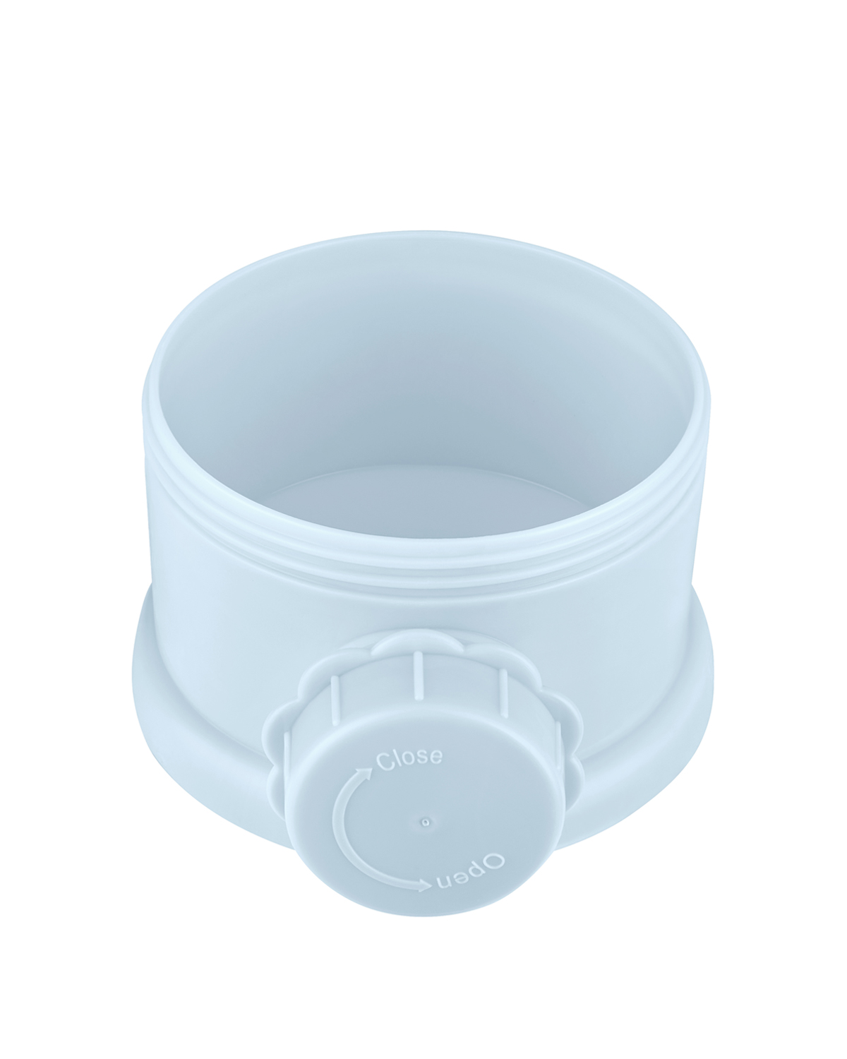 Dispensador de leche en polvo 3 compartimentos Azul