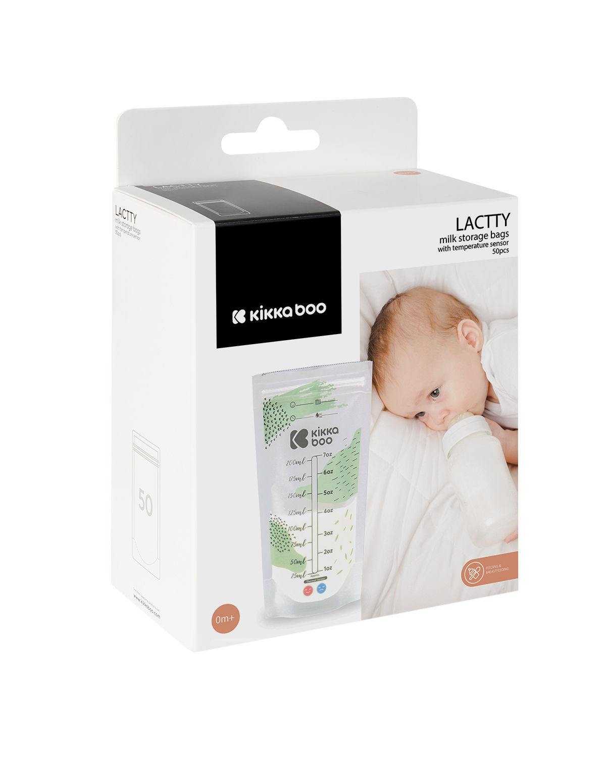 Bolsas de almacenamiento de leche con sensor de temperatura 50 uds Lactty 