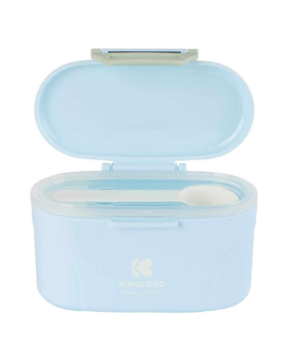 Dispensador de leche en polvo con cuchara 130g Azul