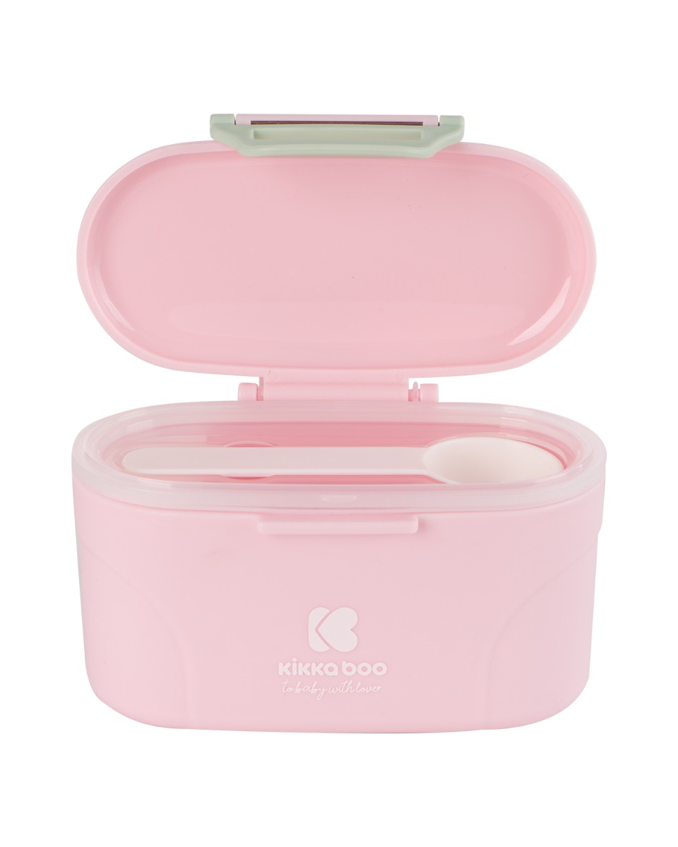Dispensador de leche en polvo con cuchara 130g Rosa