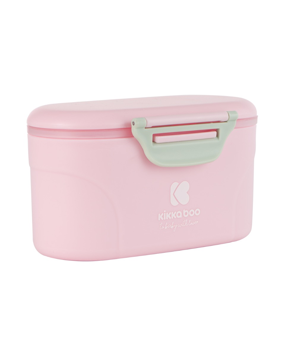 Dispensador de leche en polvo con cuchara 130g Rosa