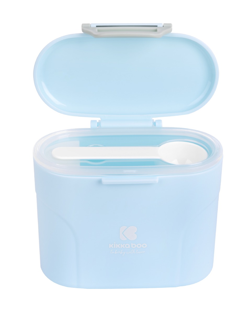Dispensador de leche en polvo con cuchara 160g Azul