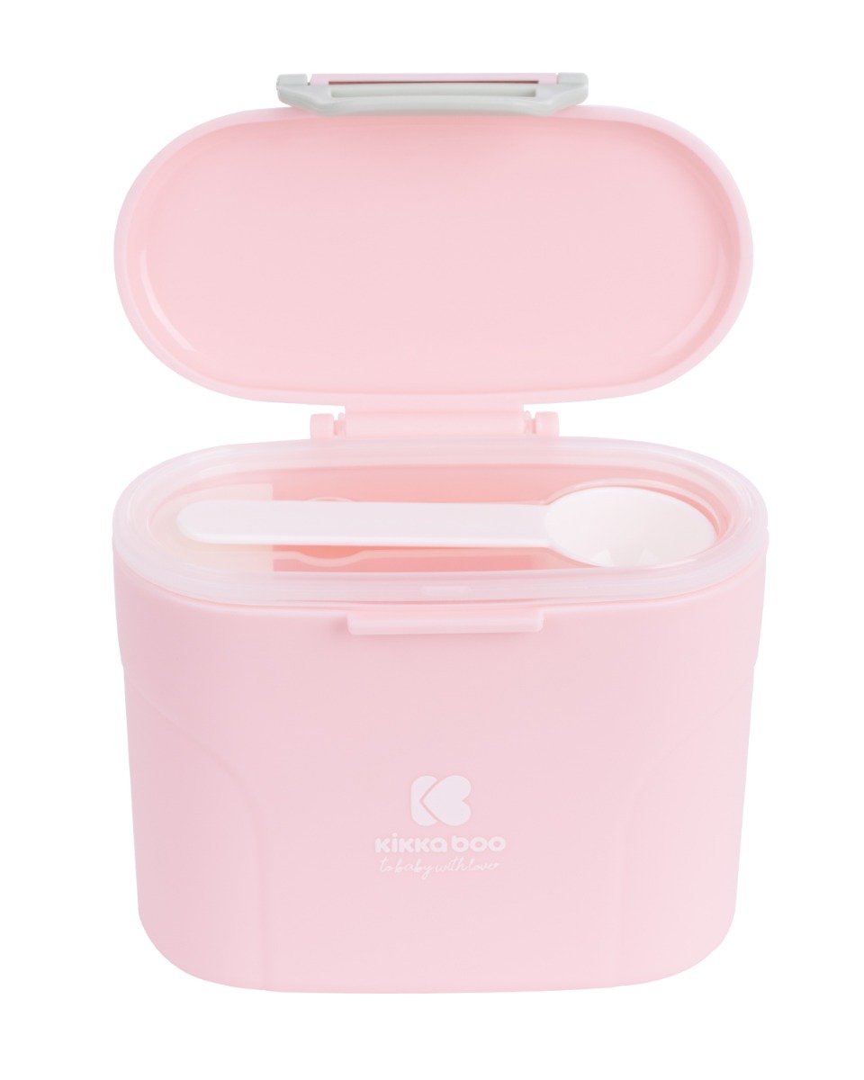 Dispensador de leche en polvo con cuchara 160g Rosa