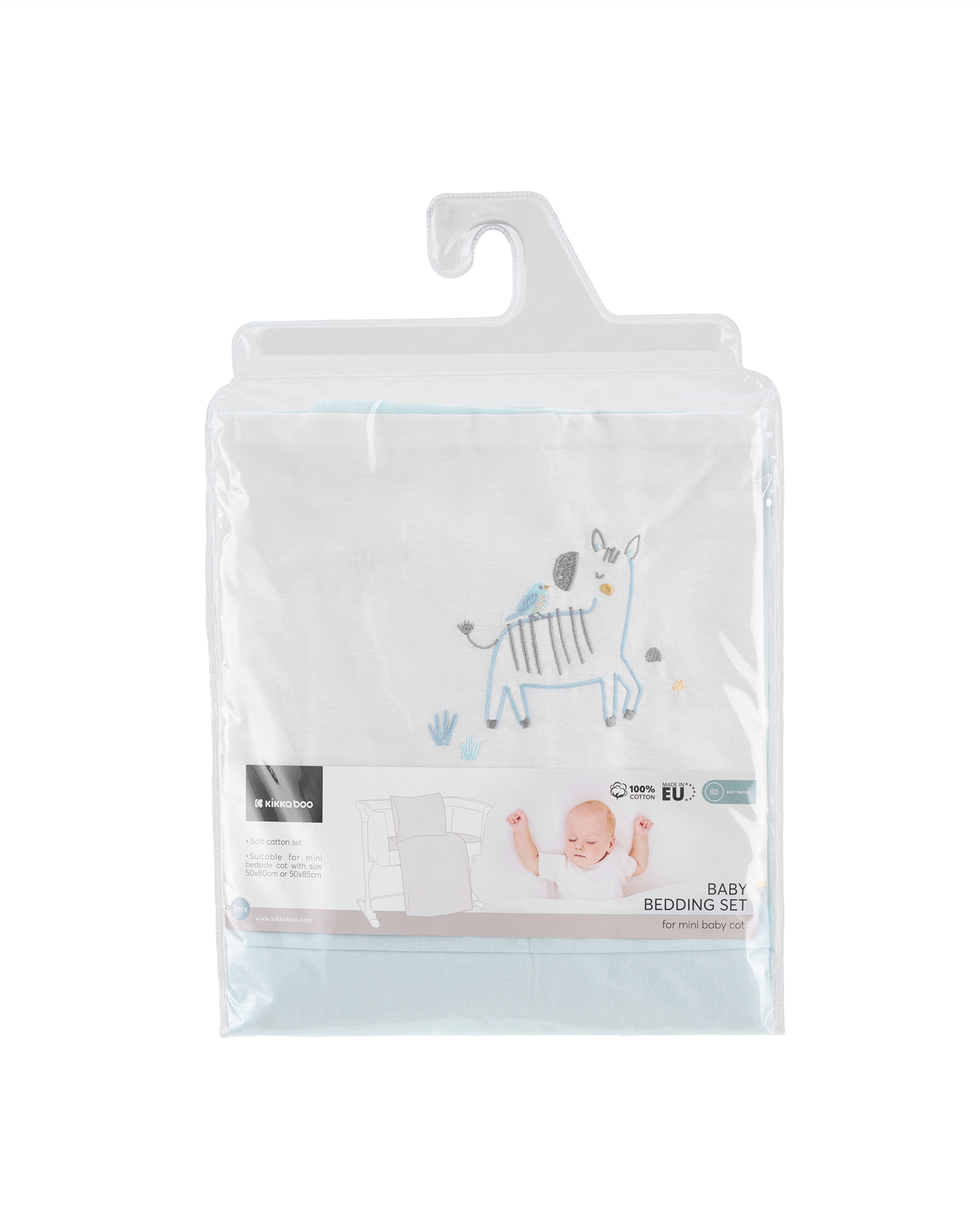 Juego de cama para minicuna 3 piezas Stripy Friends