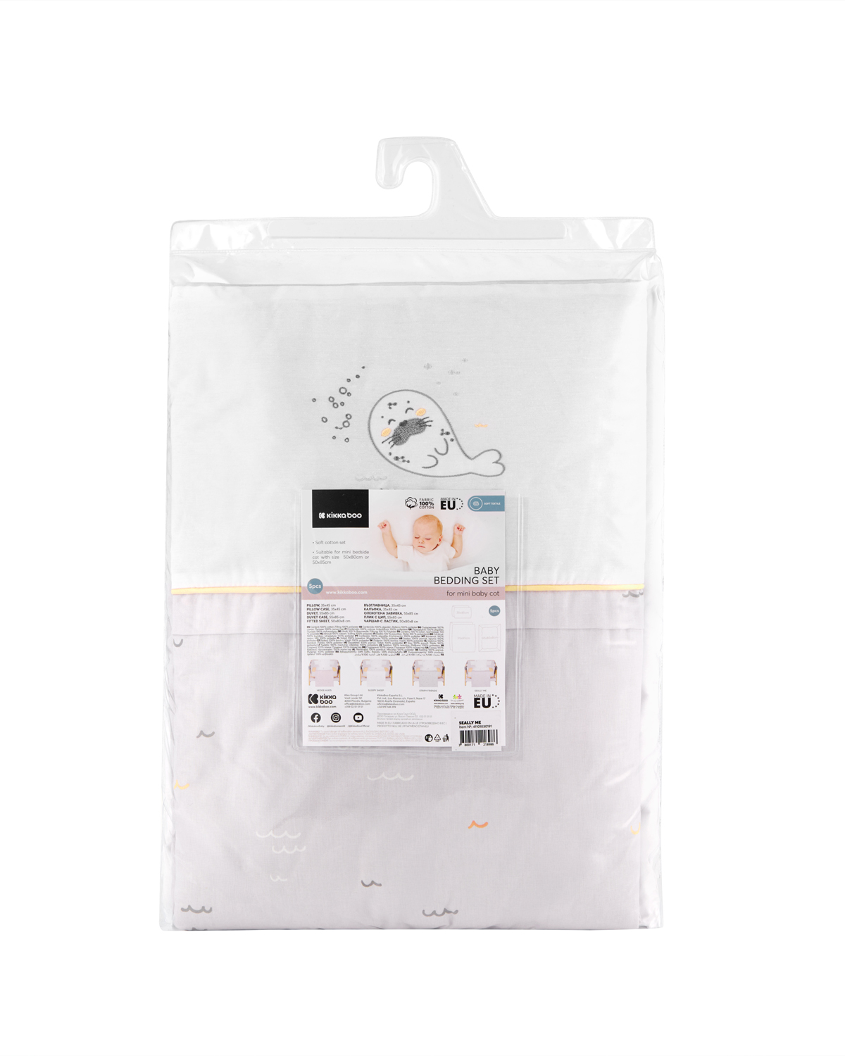 Juego de cama para minicuna 5 piezas Seally Me