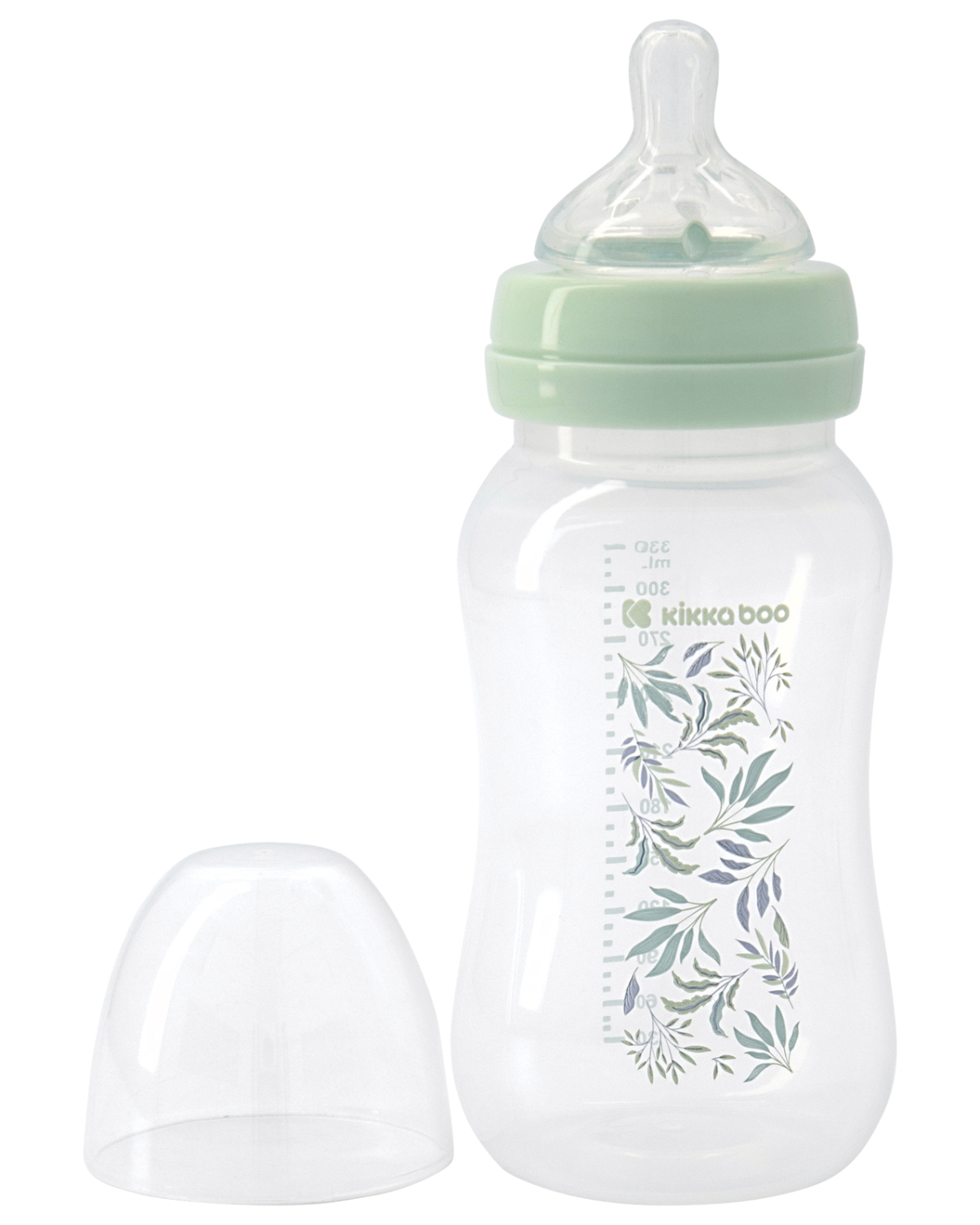 Biberón PP 330ml Tropical leaves Menta