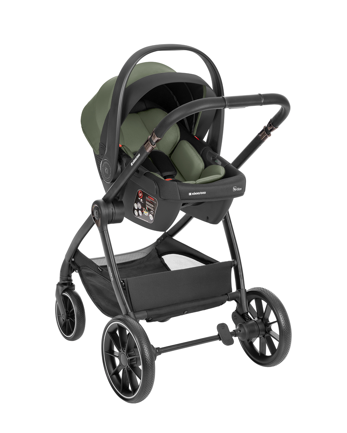 Carrito de bebé 3en1 con capazo Modena Verde Militar