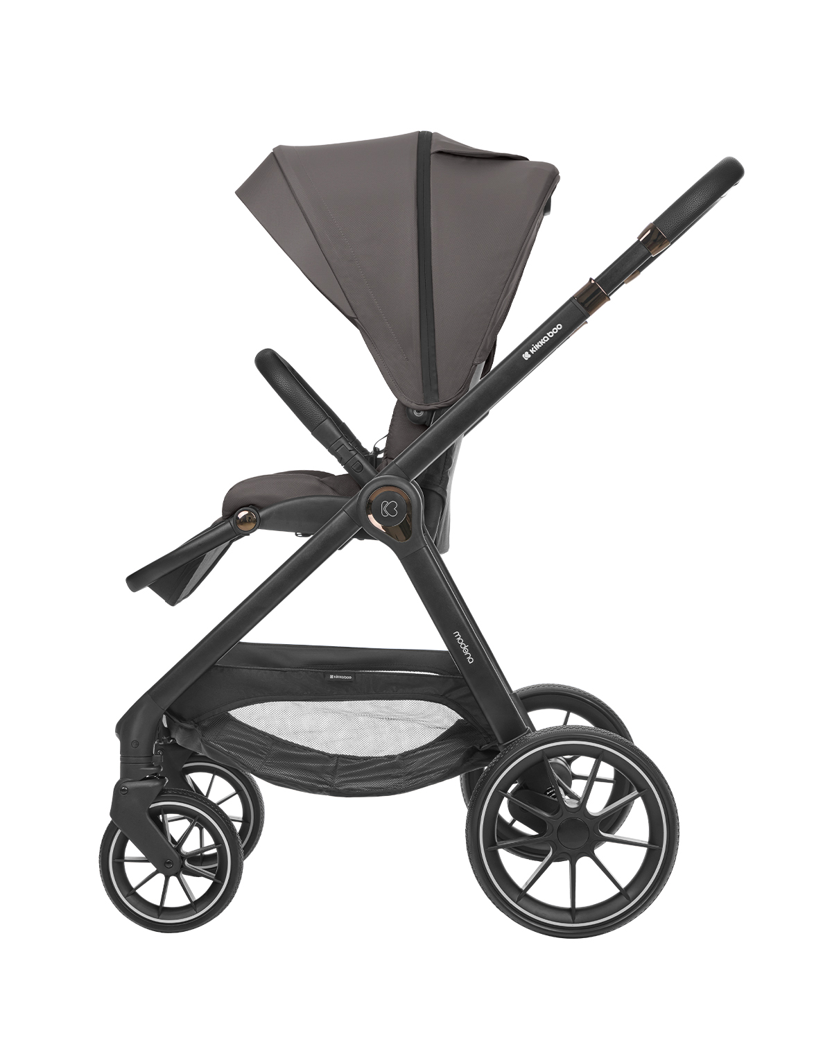 Carrito de bebé 3en1 con capazo Modena Gris Oscuro