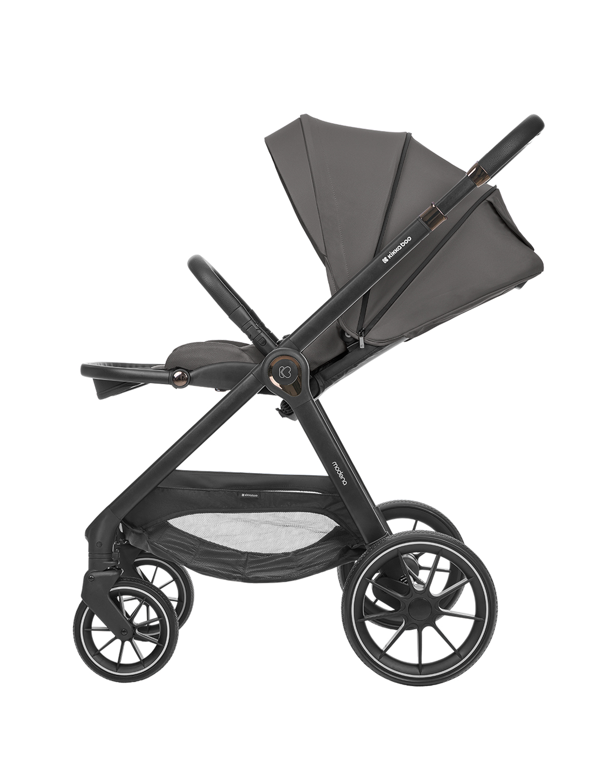Carrito de bebé 3en1 con capazo Modena Gris Oscuro