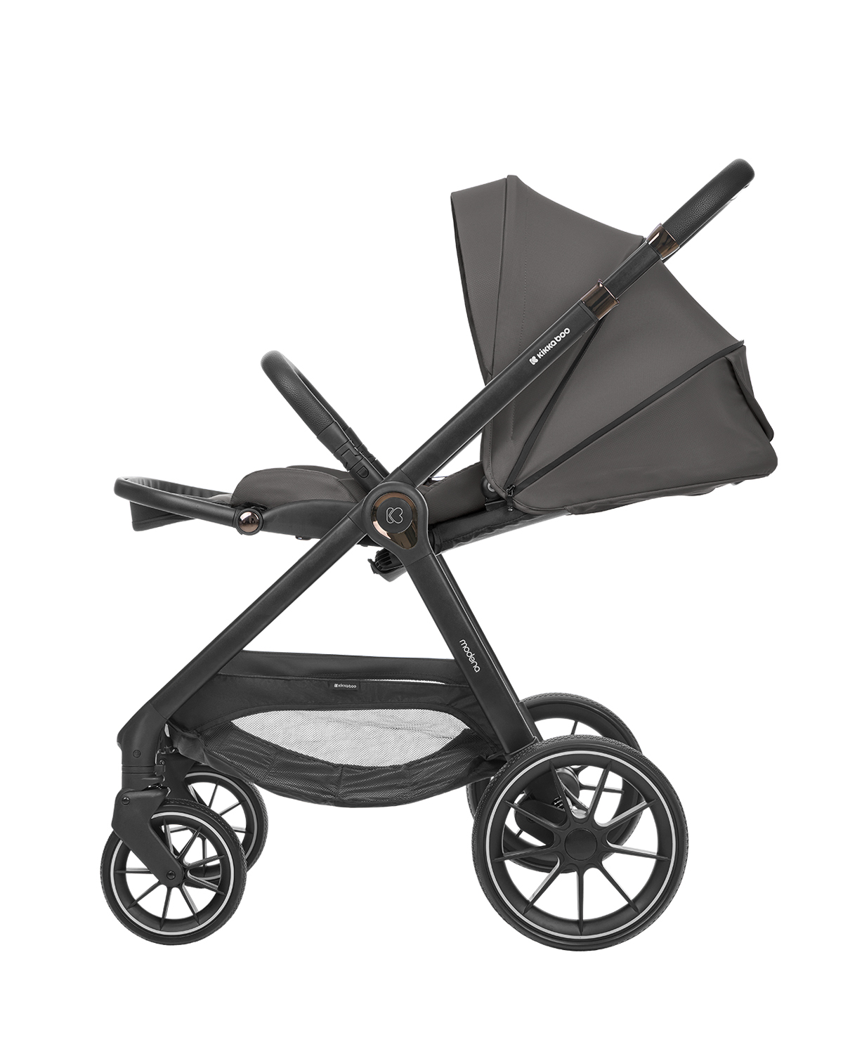 Carrito de bebé 3en1 con capazo Modena Gris Oscuro