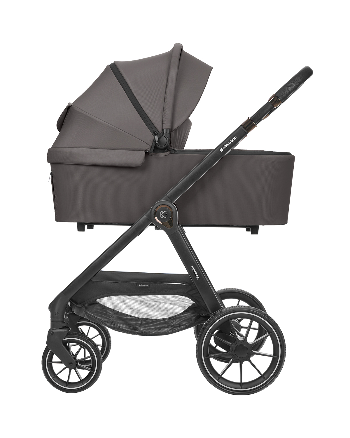 Carrito de bebé 3en1 con capazo Modena Gris Oscuro