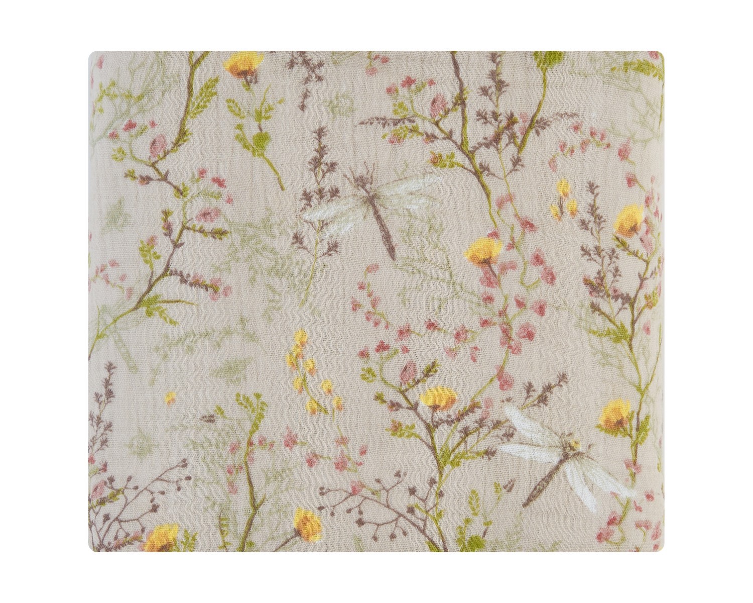 Manta de muselina doble capa 100x100 cm Secret Garden Beige