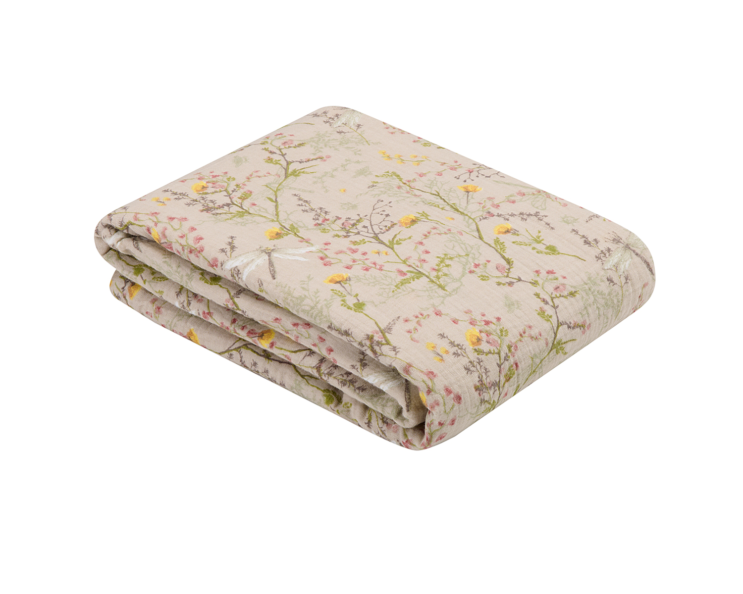 Manta de muselina doble capa 100x100 cm Secret Garden Beige