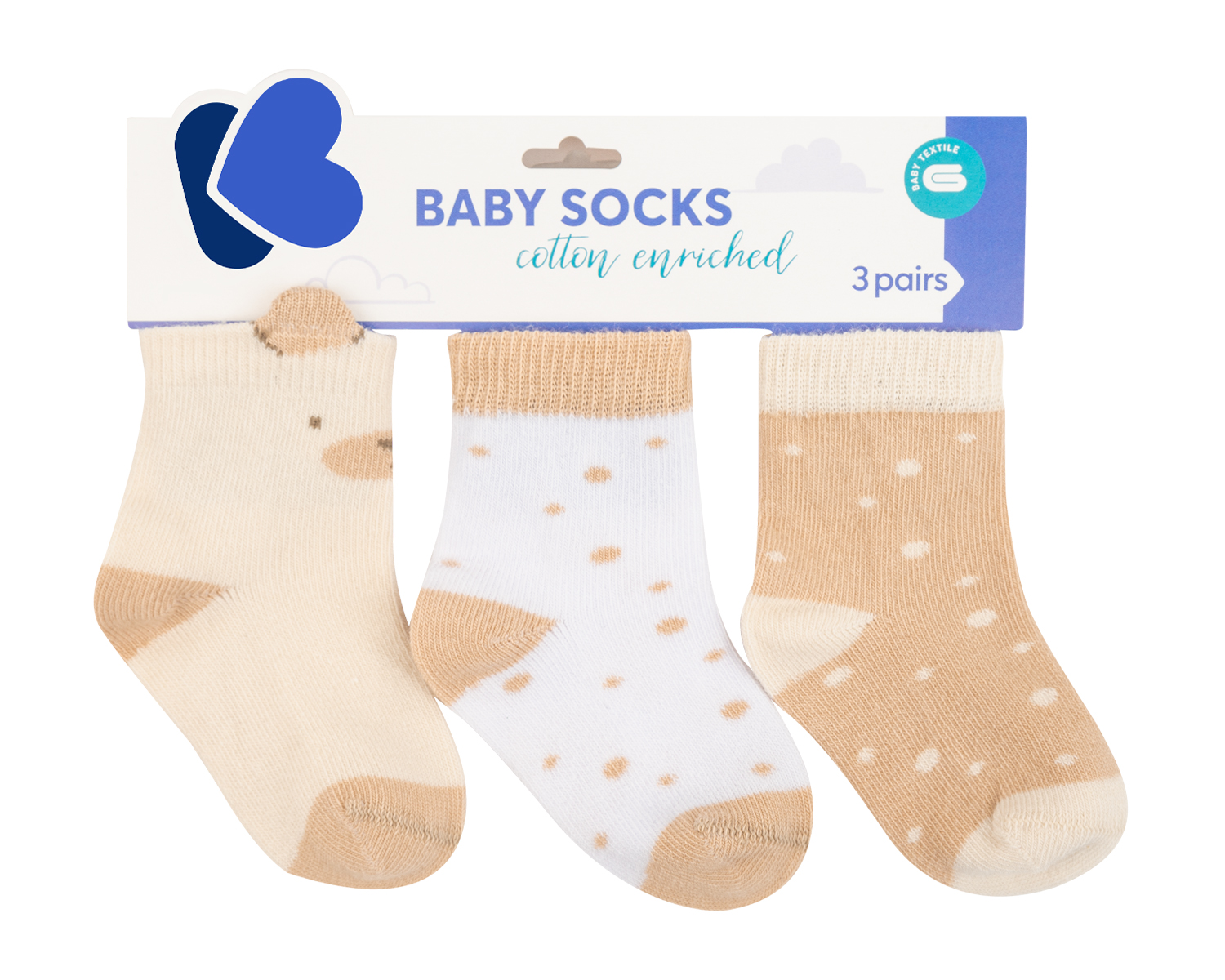 Calcetines de bebé con orejas 3D My Teddy 6-12m