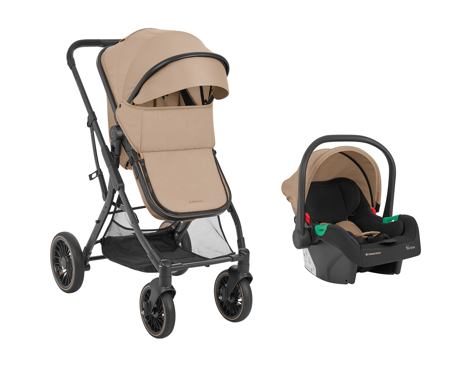 Carrito de bebé 3en1 asiento transf. One Beige