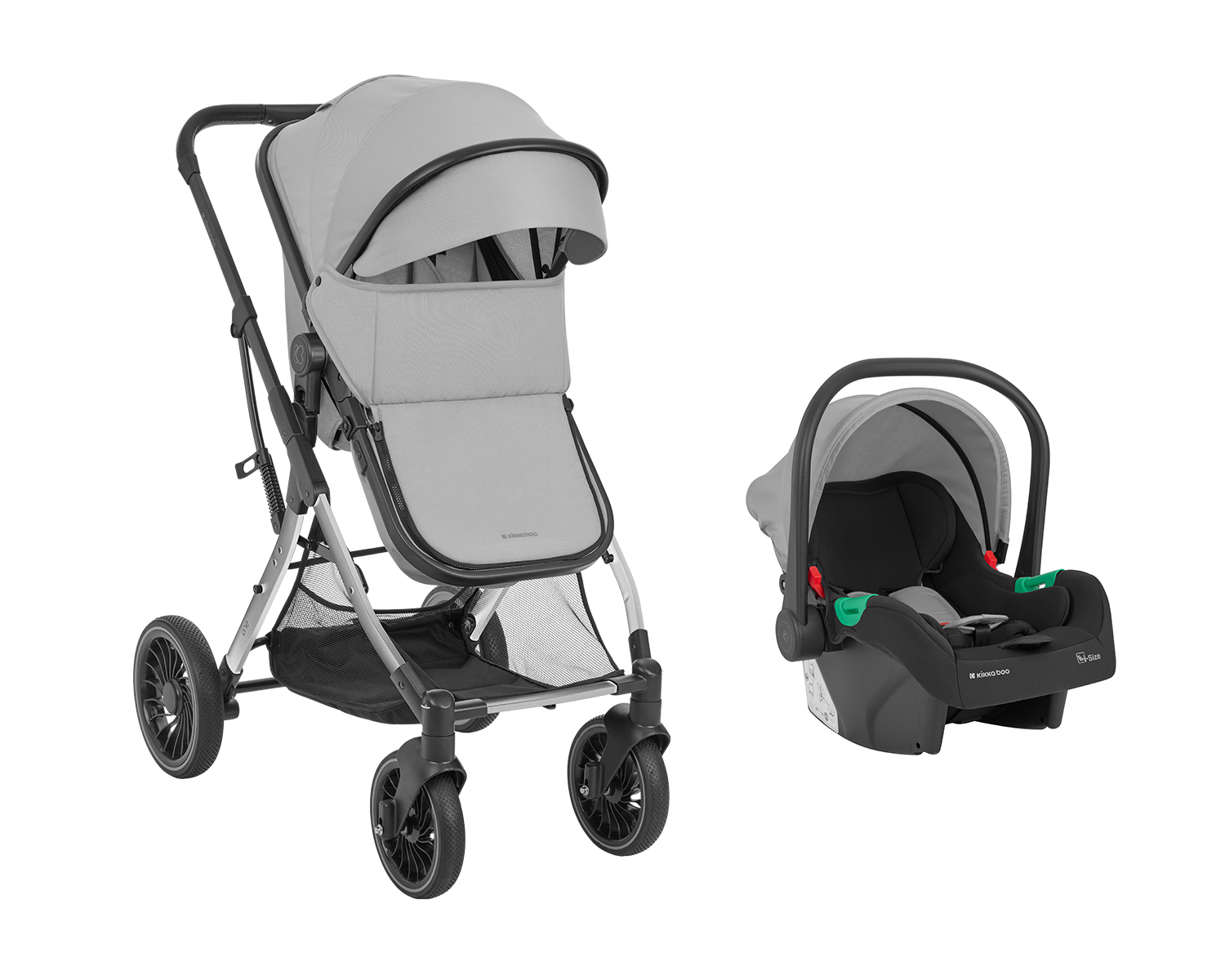 Carrito de bebé 3en1 asiento transf. One Gris