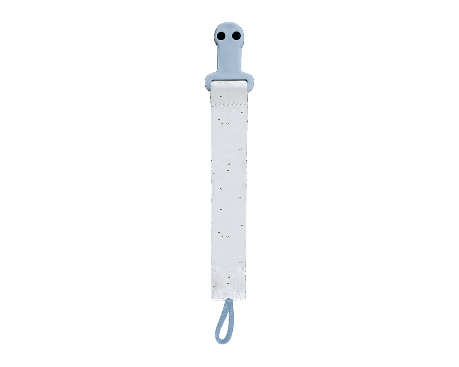 Clip para chupete con cinta Stripy Friends