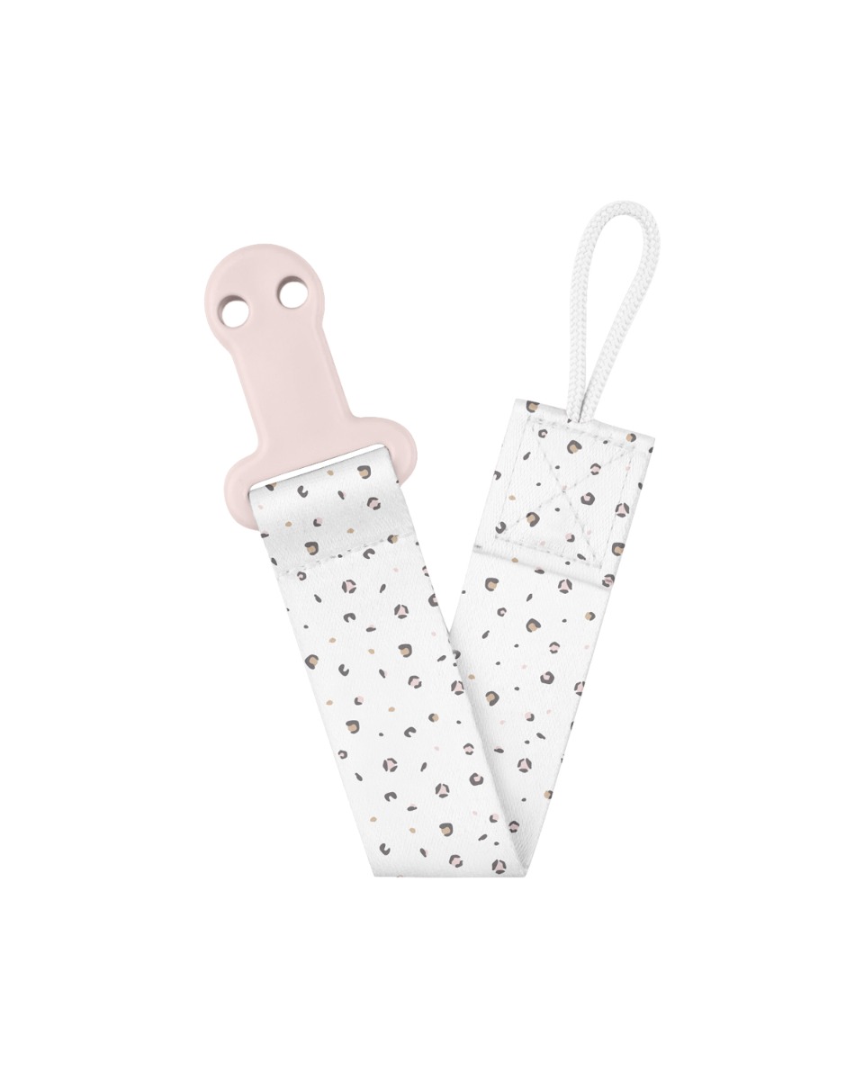 Clip para chupete con cinta Savanna Rosa