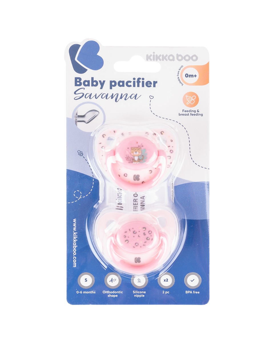 Chupete 0-6m Savanna Rosa 2uds