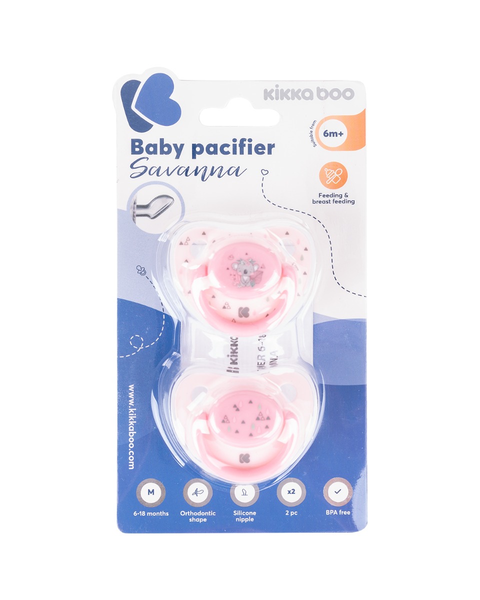 Chupete 6-18m Savanna Rosa 2uds