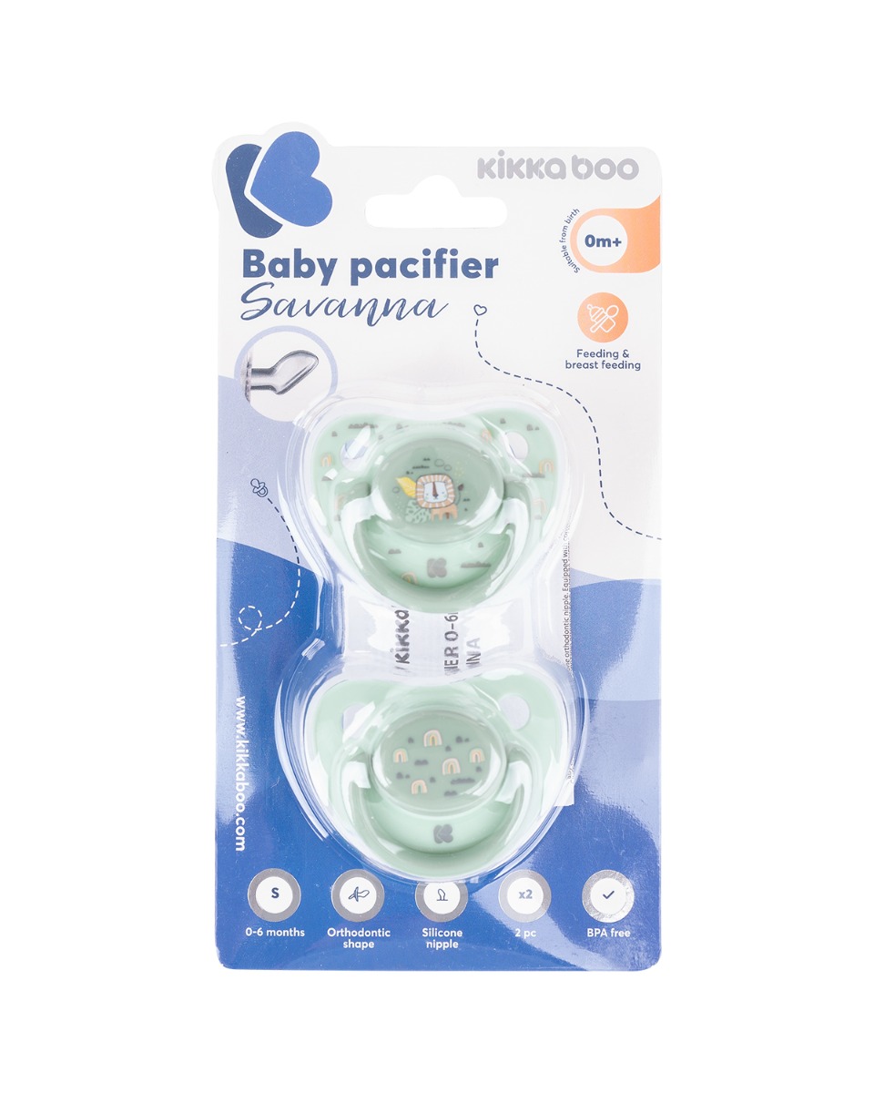 Chupete 0-6m Savanna Menta 2uds