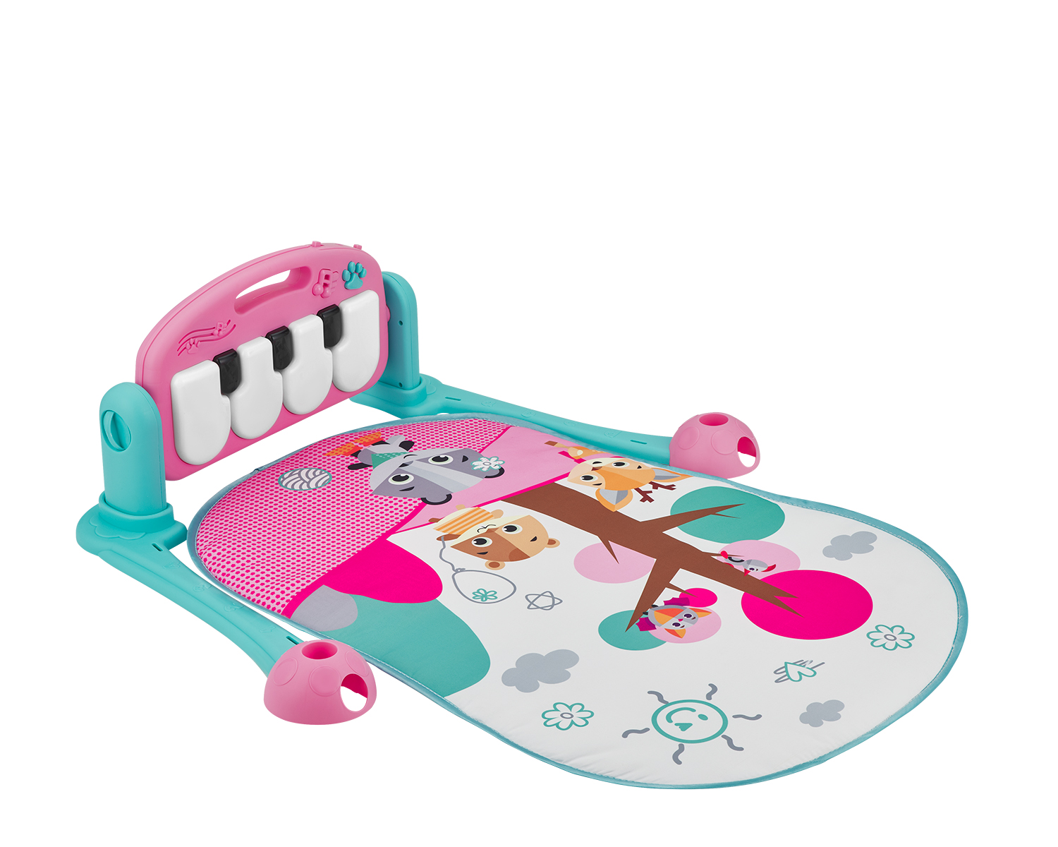 Alfombra de juego Piano Pink Forest