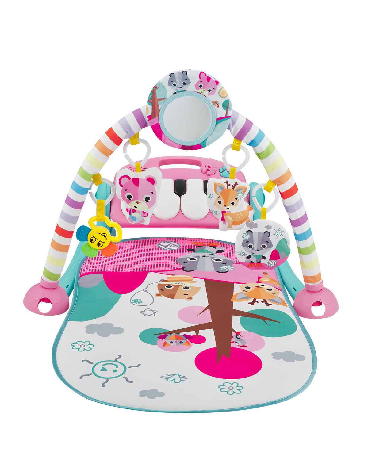 Alfombra de juego Piano Pink Forest