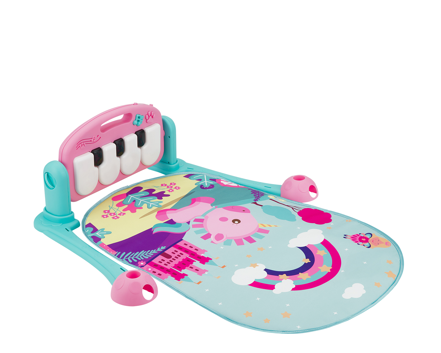 Alfombra de juego Piano Pink Rainbow