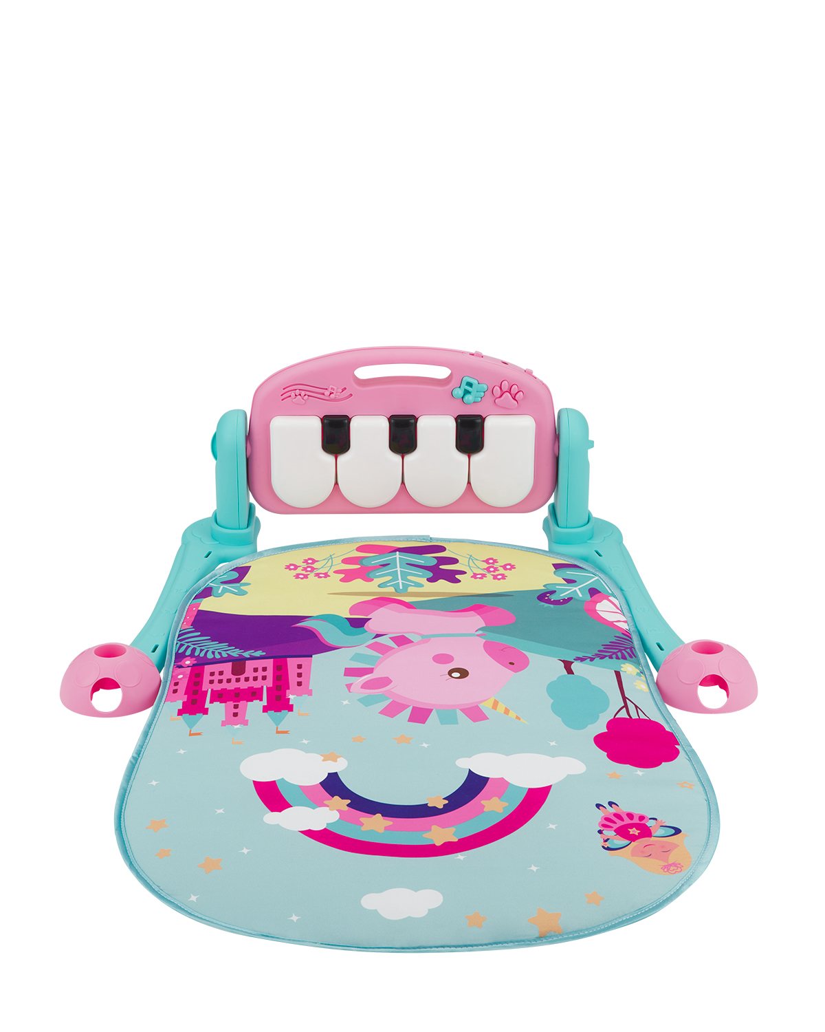 Alfombra de juego Piano Pink Rainbow