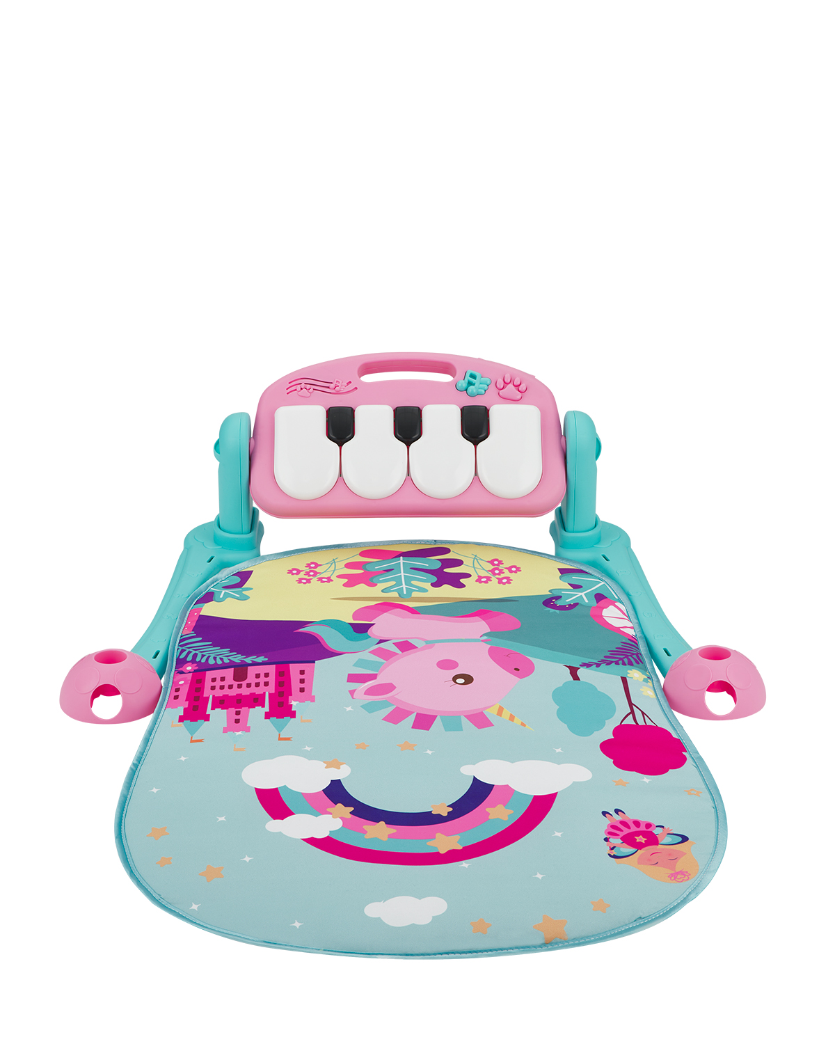 Alfombra de juego Piano Pink Rainbow
