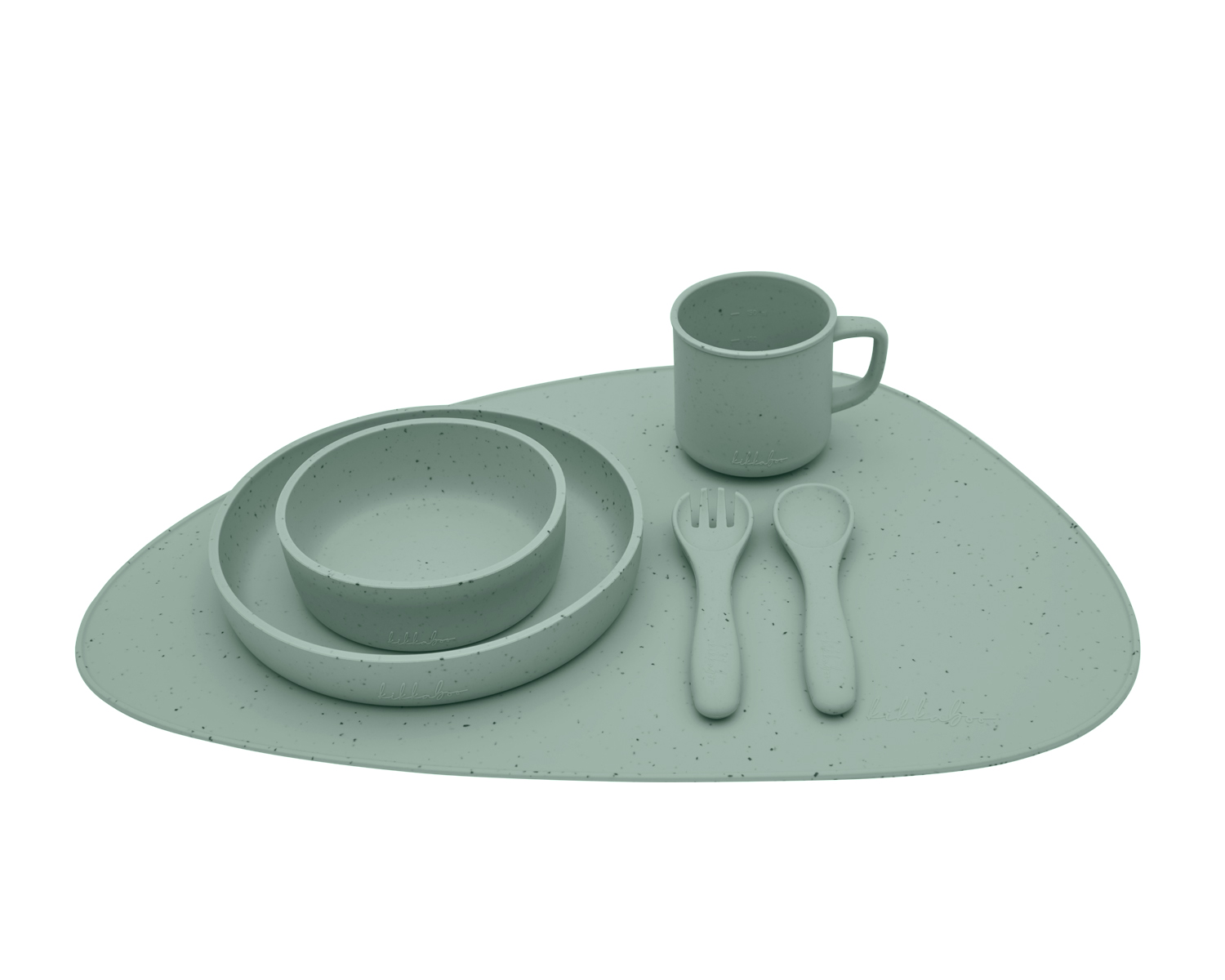 Mantel individual Platinum Silicone Sage