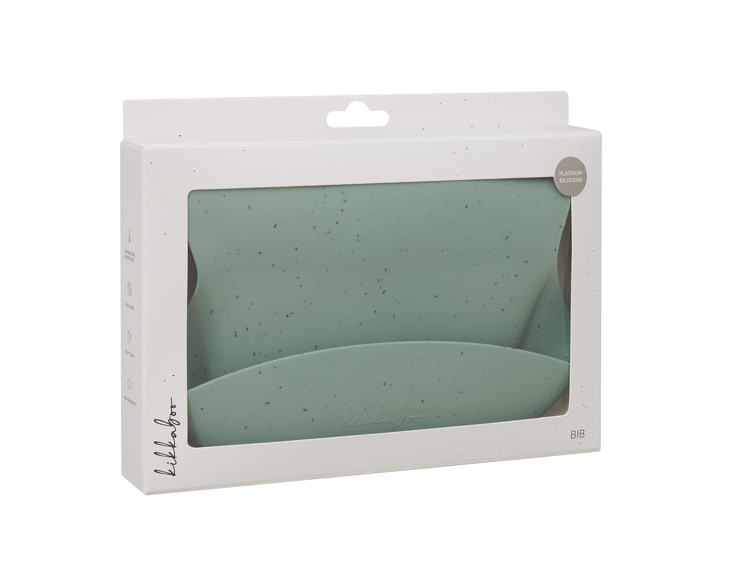 Bib Platinum Silicone Sage