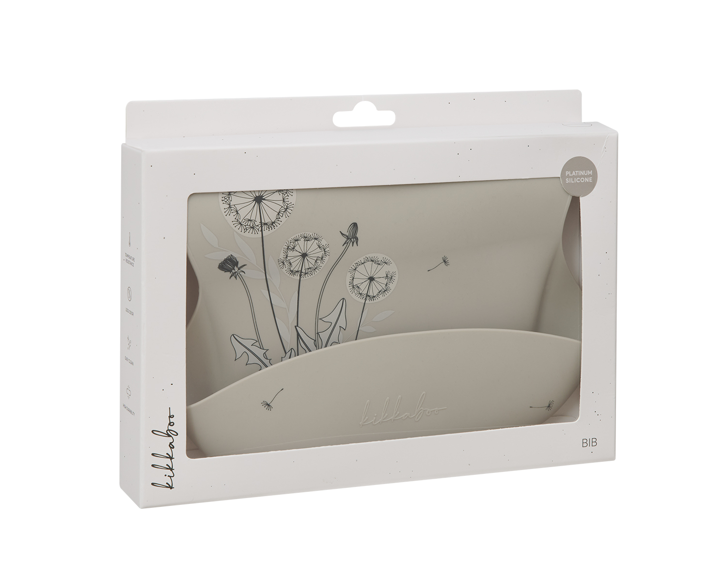 Bib Platinum Silicone Flora Sand