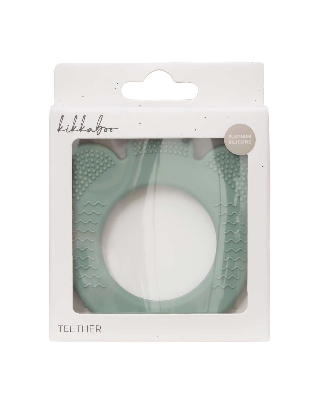 Teether Platinum Silicone Sage