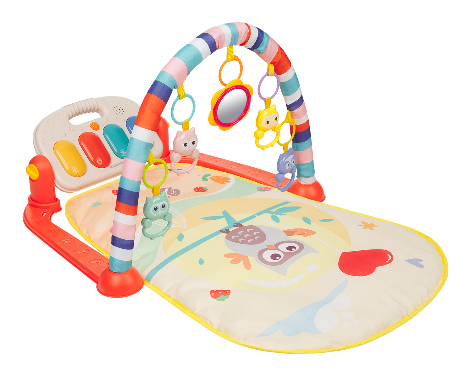 Alfombra de juego Happy Owl Naranja