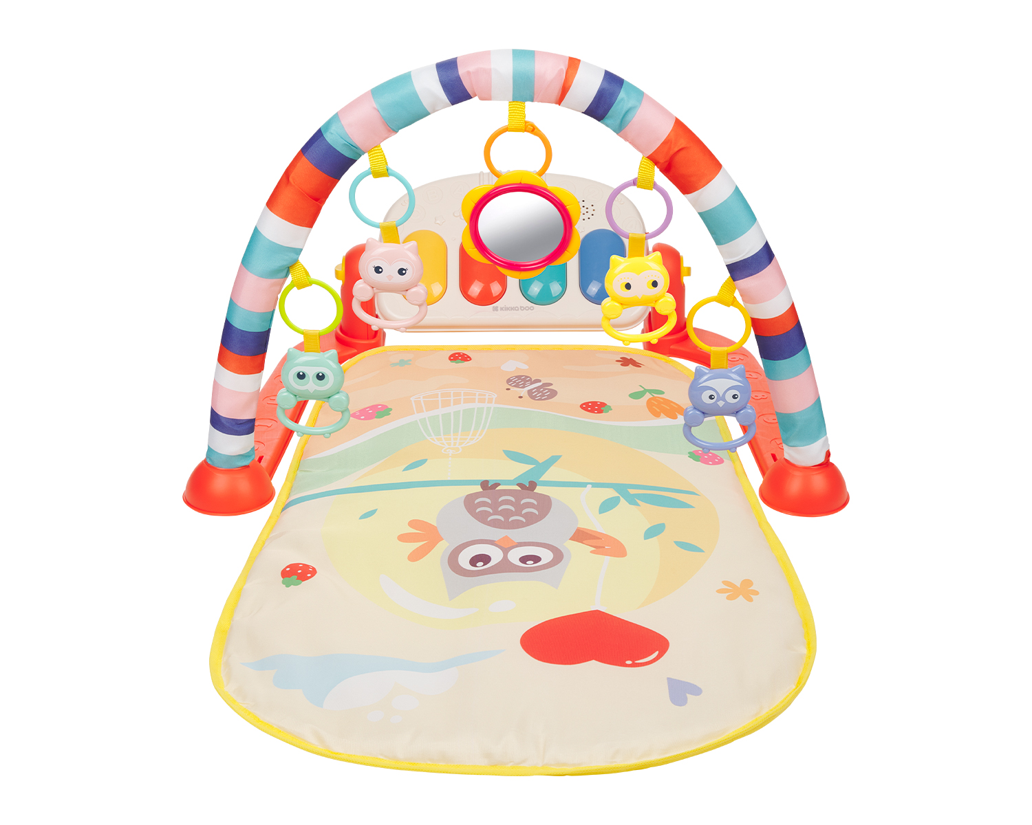 Alfombra de juego Happy Owl Naranja