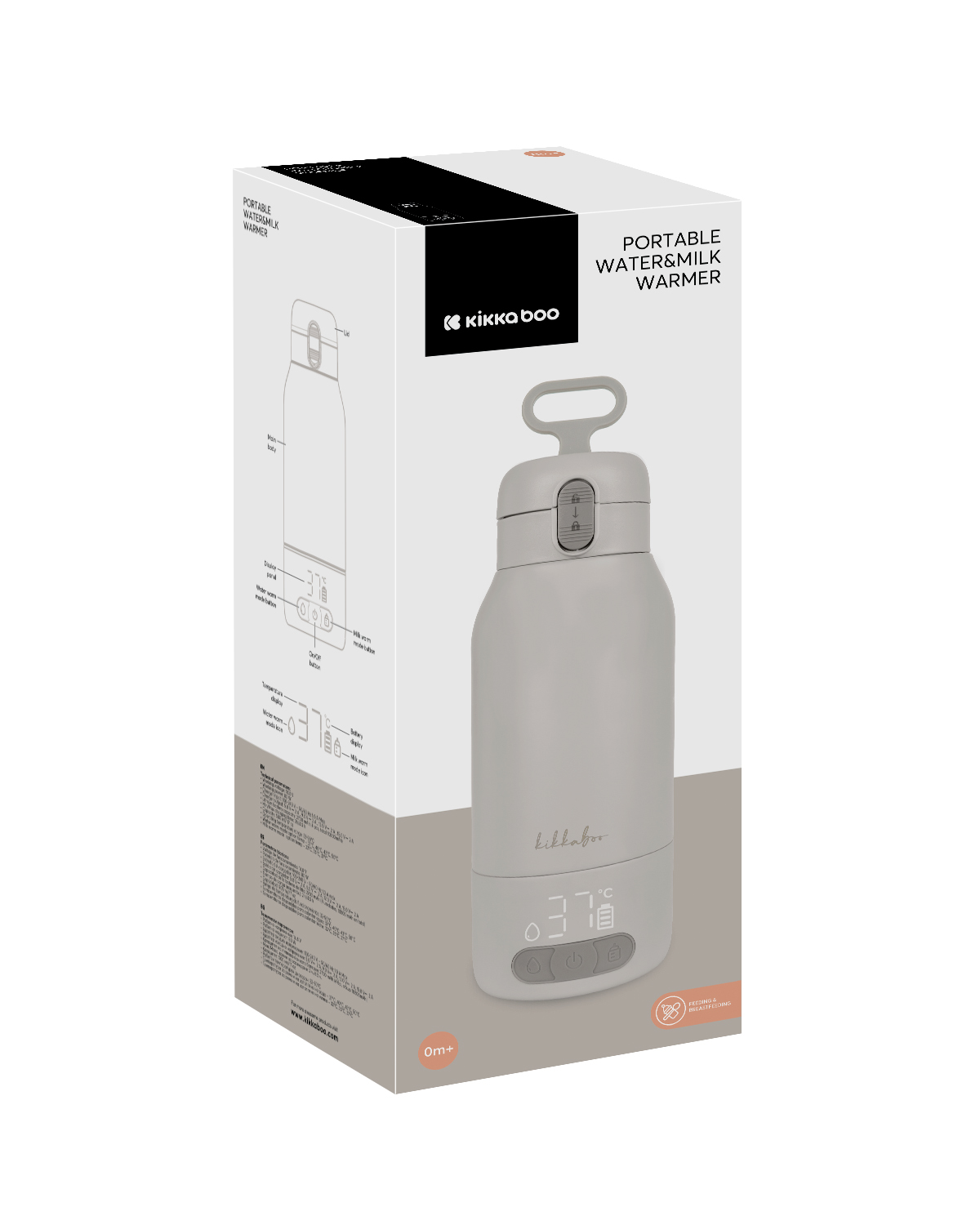 Calentador portátil de agua y leche Beige