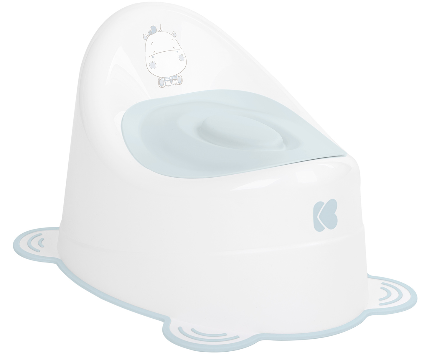 Orinal antideslizante Hippo Azul