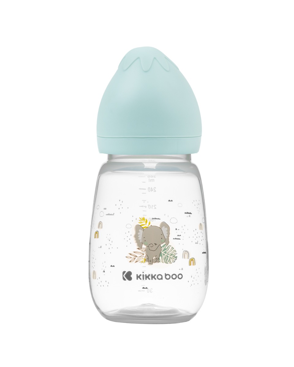 Biberón anticólico 260ml Savanna Menta