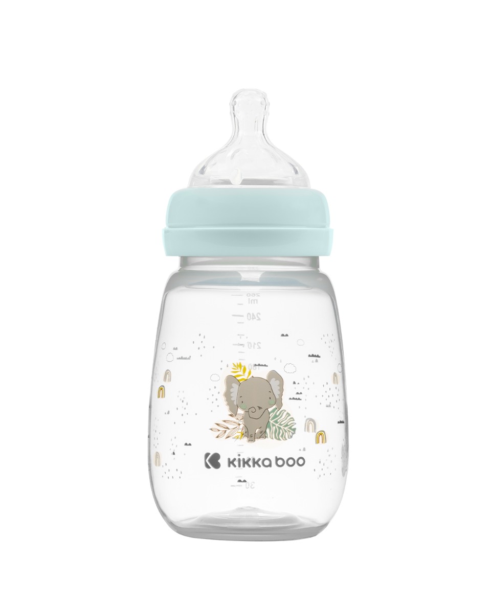 Biberón anticólico 260ml Savanna Menta