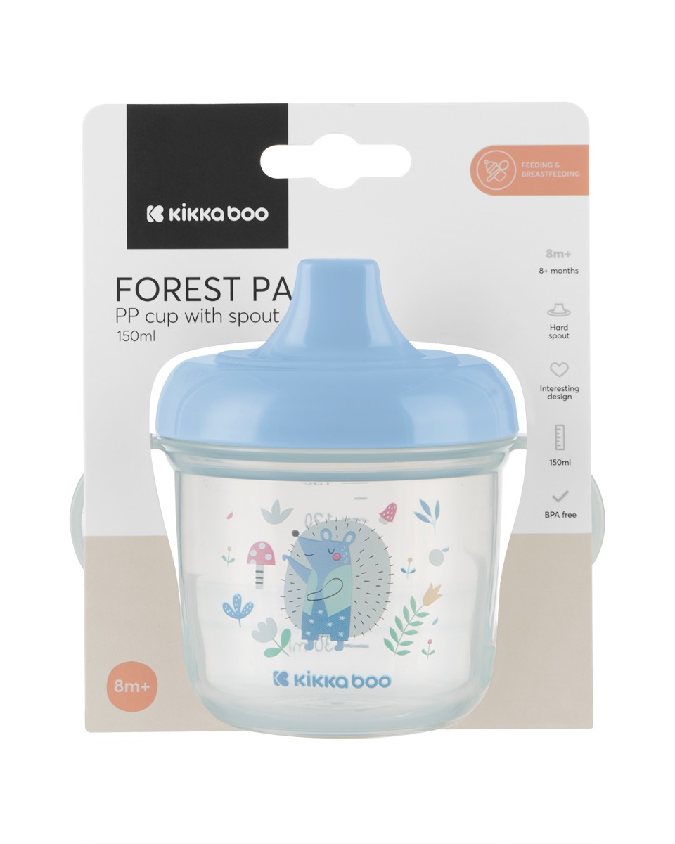 Vaso PP con boquilla 150ml Forest Party Azul