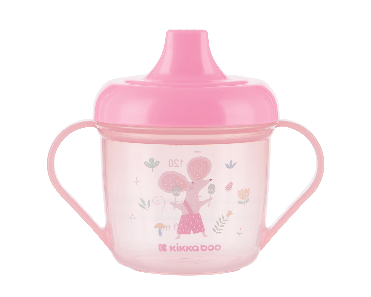 Vaso PP con boquilla 150ml Forest Party Rosa