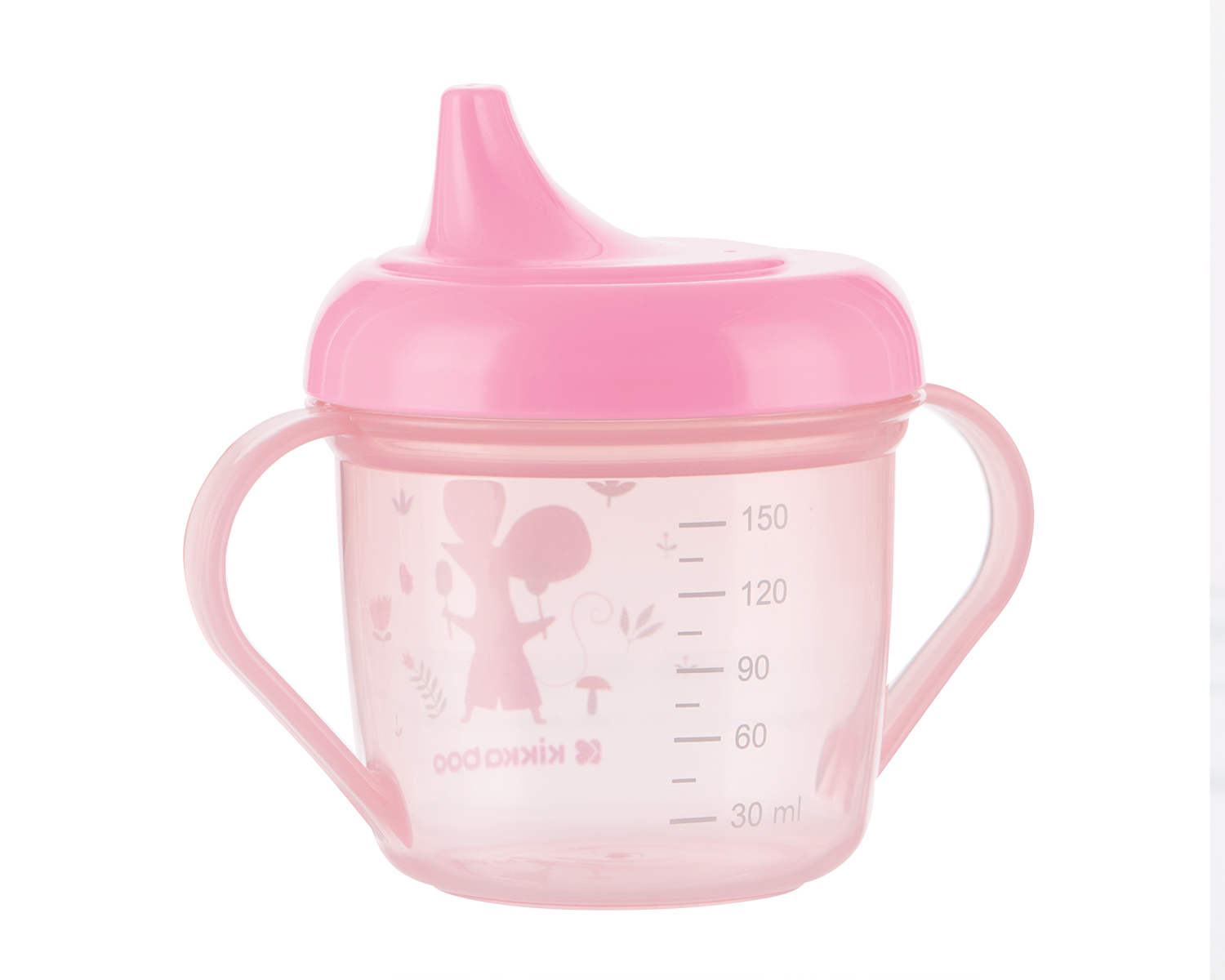 Vaso PP con boquilla 150ml Forest Party Rosa